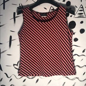 Pink and black striped tank!